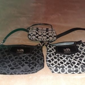 COACH BUNDLE, 2 Small Purses, 1 Coin Purse